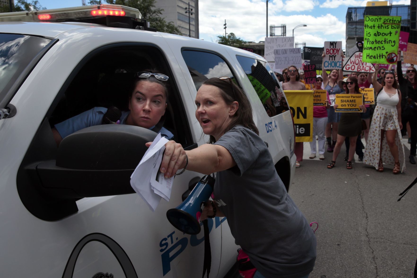 Abortion rights rally results in arrests downtown